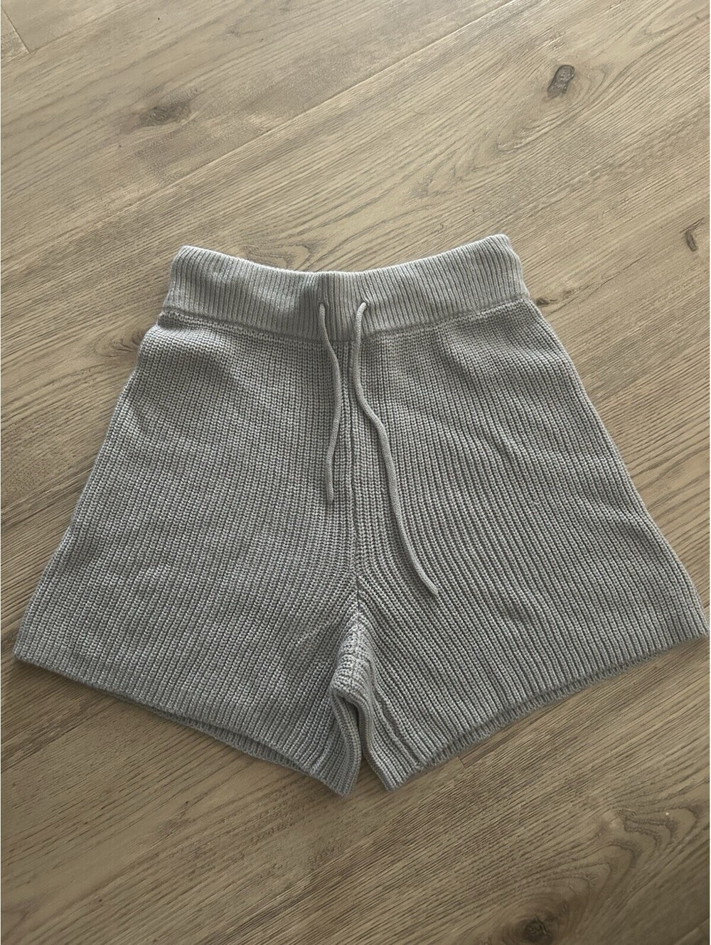Rachel Parcell Anthropologie Gray Drawstring Sweater Knit Shorts Sz XSmall